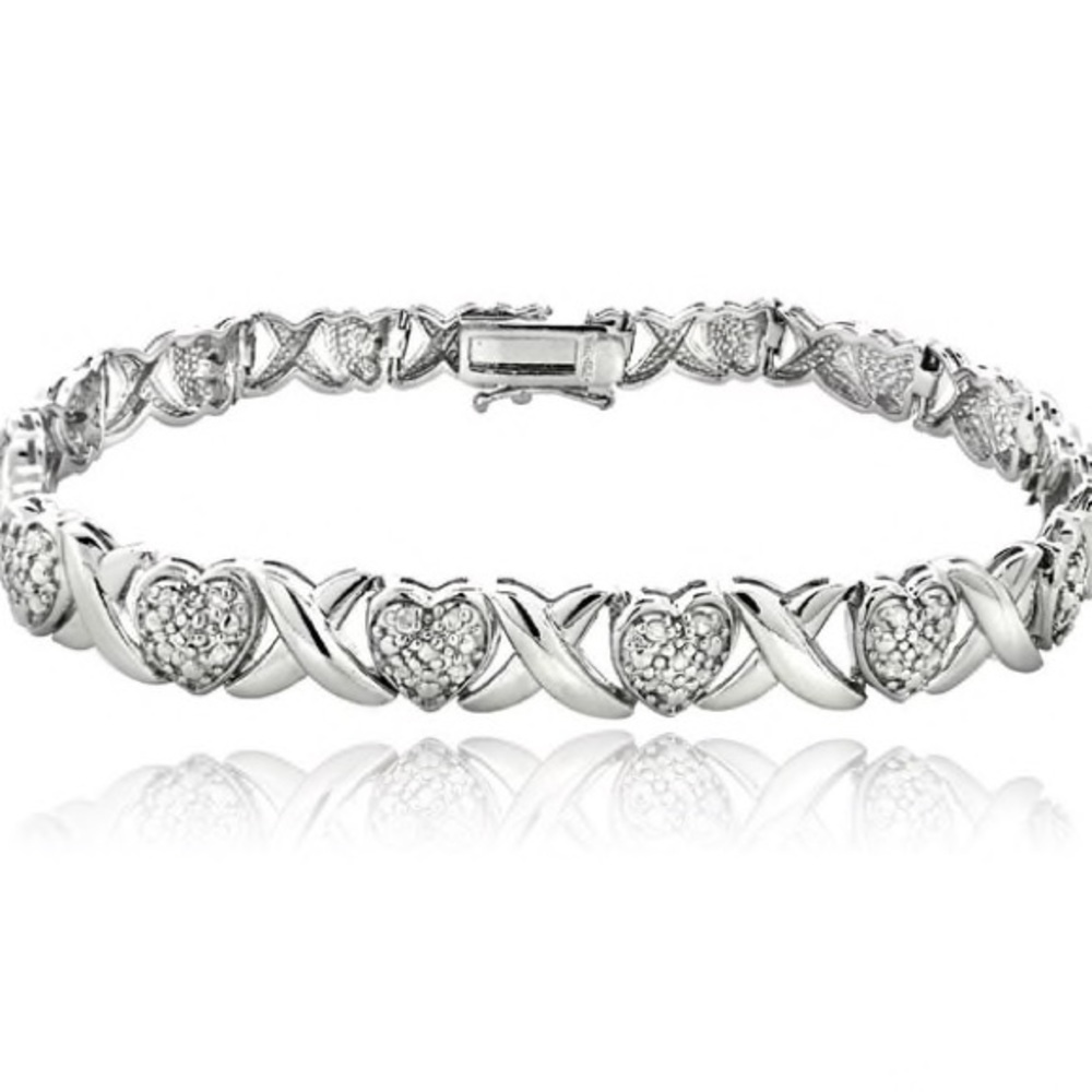 💎Diamond Heart X-Linked Bracelet💎